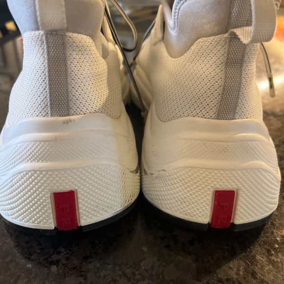 Prada mesh paneled sneakers - Picture 2 of 6